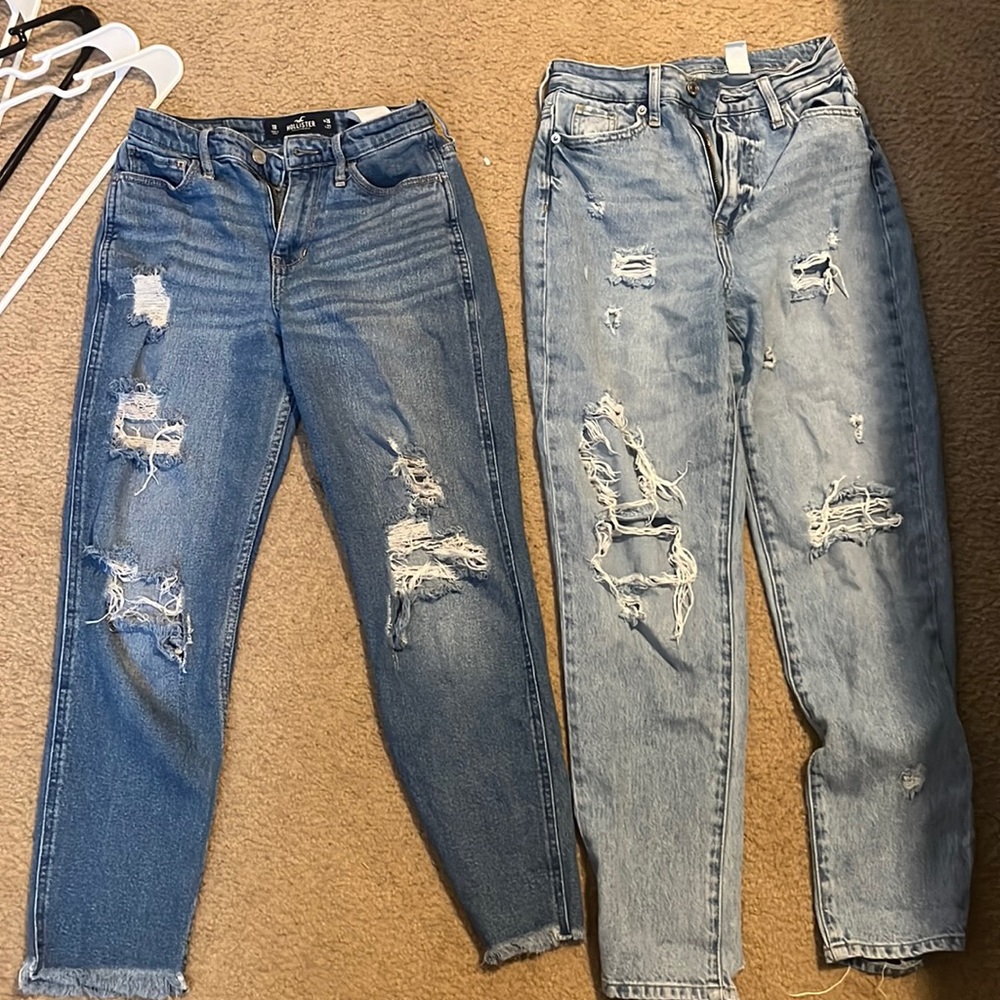 Dark is Hollister- worn once Light pair is pacsun worn once